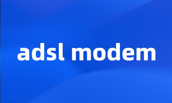 adsl modem