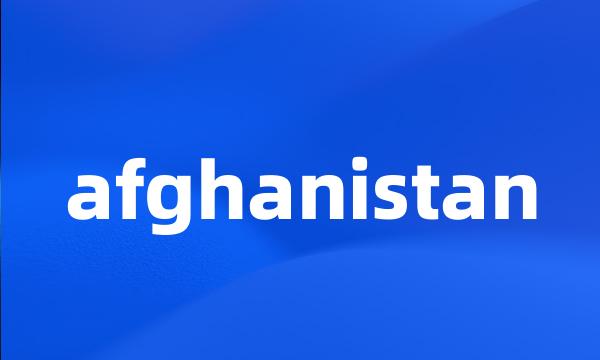 afghanistan