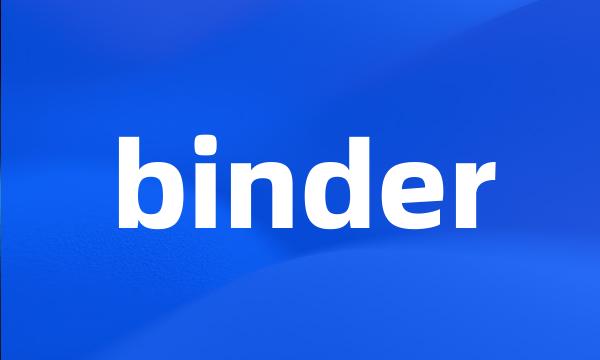 binder