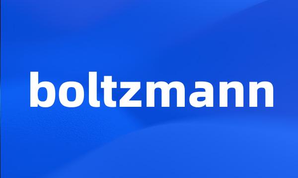 boltzmann