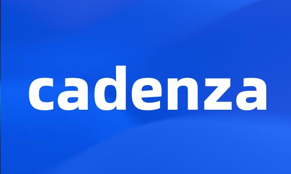 cadenza