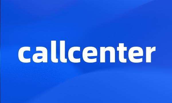 callcenter