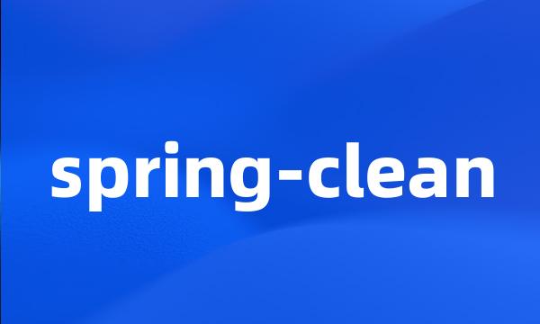 spring-clean