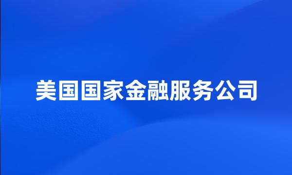 美国国家金融服务公司