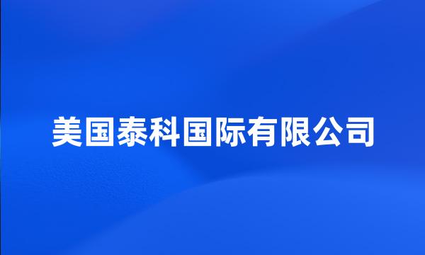 美国泰科国际有限公司