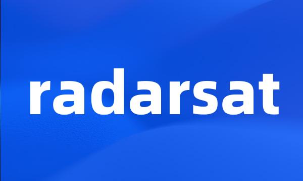 radarsat