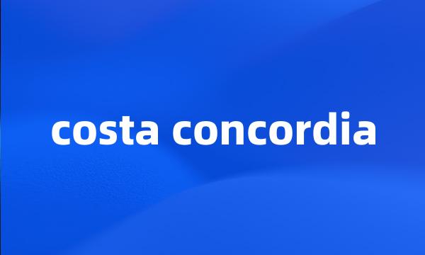 costa concordia