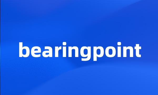 bearingpoint