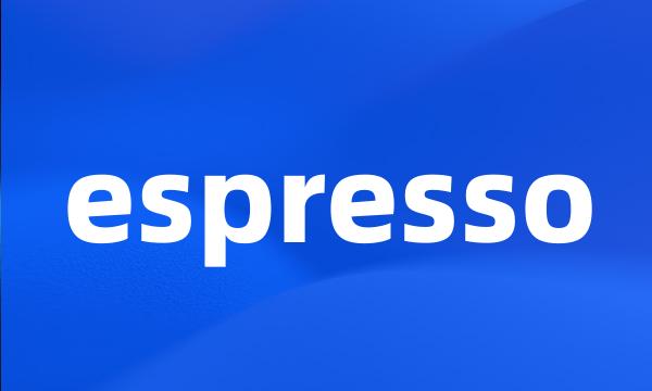 espresso