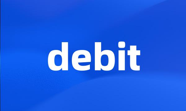 debit