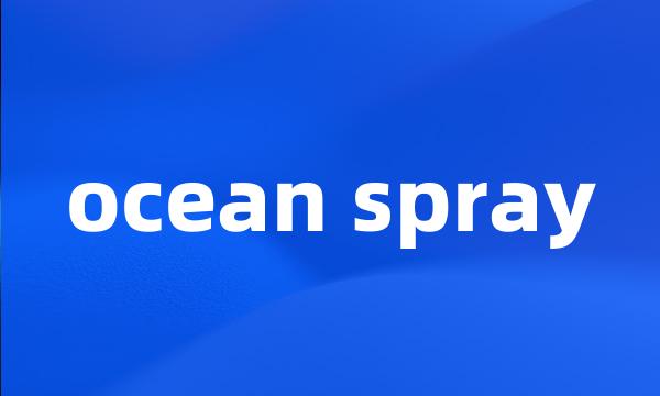 ocean spray