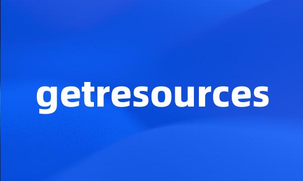 getresources