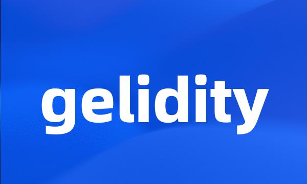 gelidity