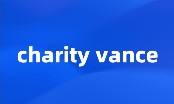 charity vance