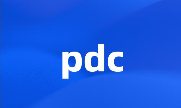 pdc