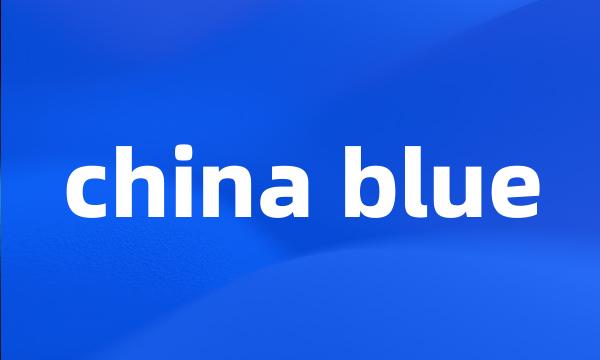 china blue