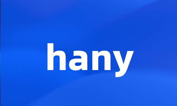 hany