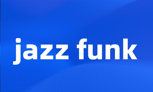 jazz funk