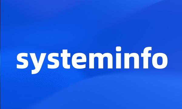 systeminfo