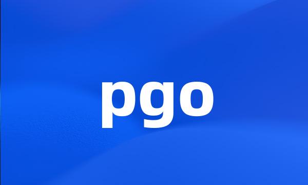 pgo