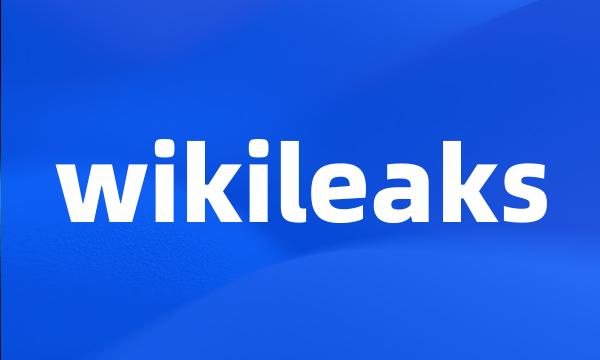 wikileaks