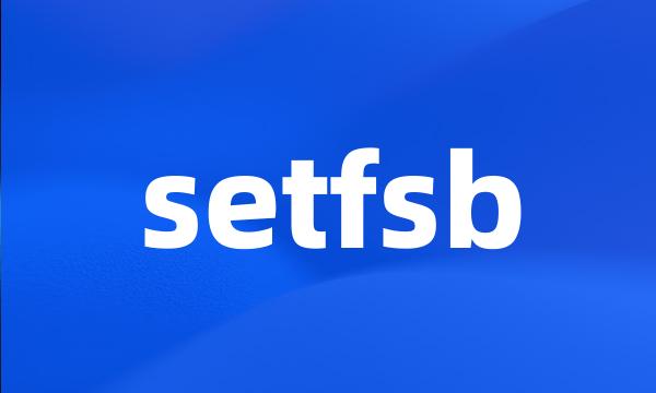 setfsb