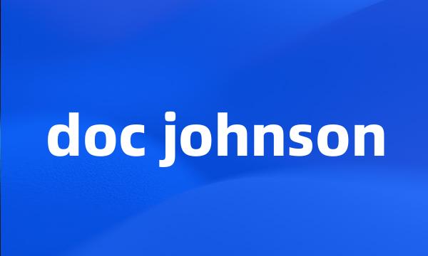 doc johnson