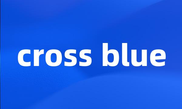 cross blue