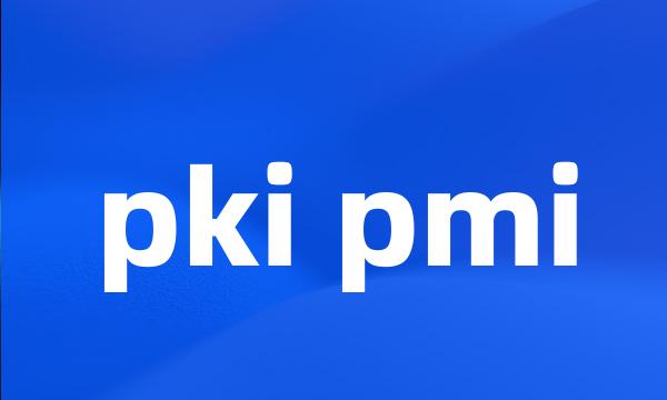 pki pmi