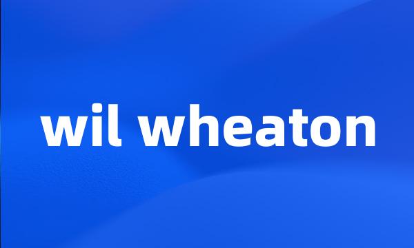 wil wheaton