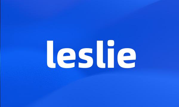 leslie