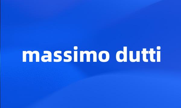 massimo dutti