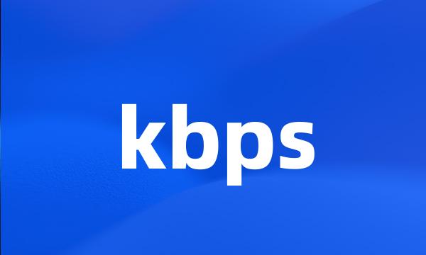 kbps