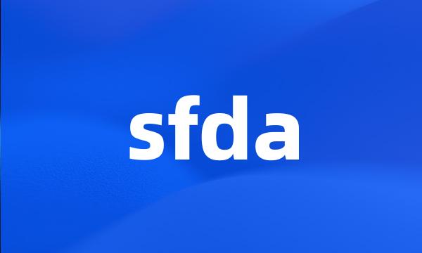 sfda