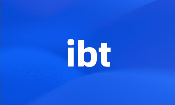 ibt