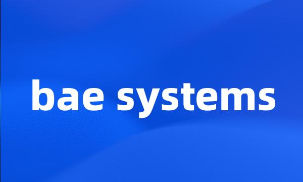 bae systems