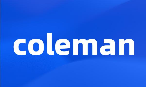 coleman