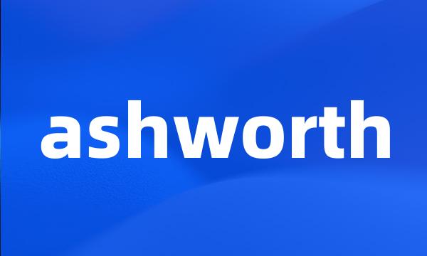 ashworth