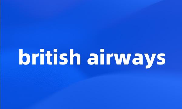 british airways