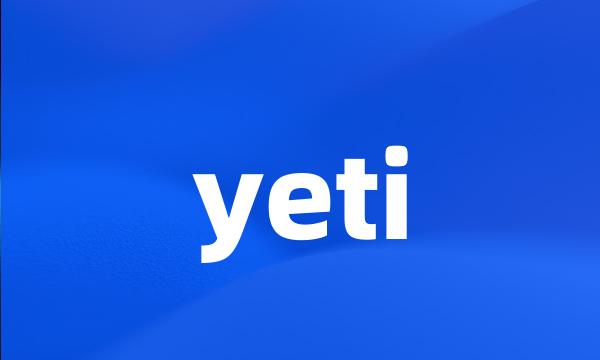 yeti