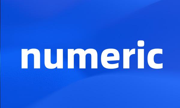 numeric