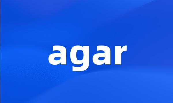 agar