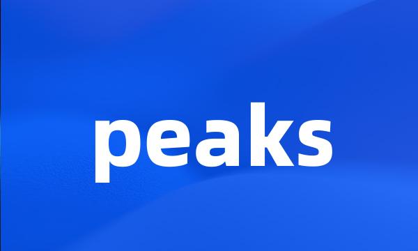 peaks