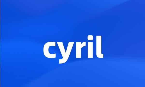 cyril