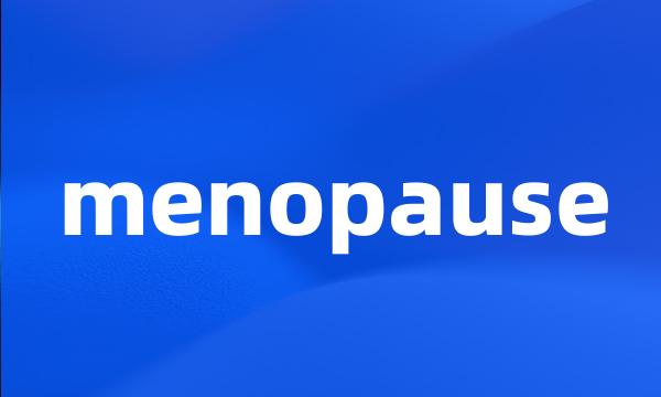 menopause