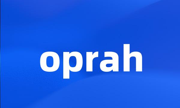 oprah