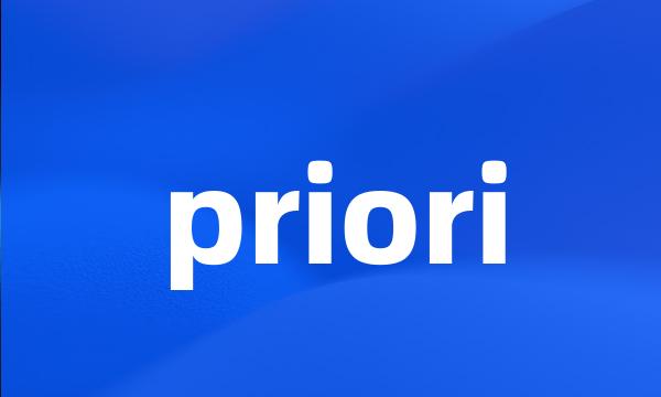 priori