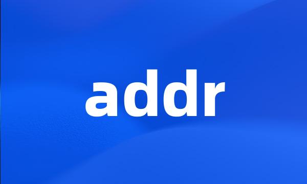 addr