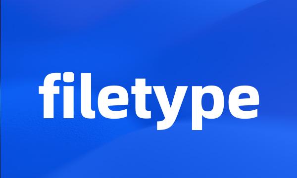 filetype