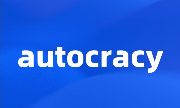 autocracy